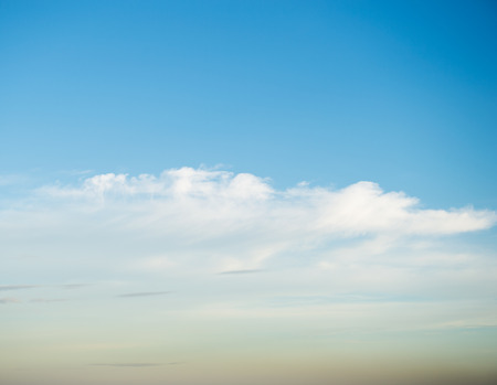 White clouds in the blue sky.の写真素材
