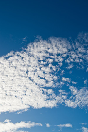 White clouds in the blue sky.の写真素材