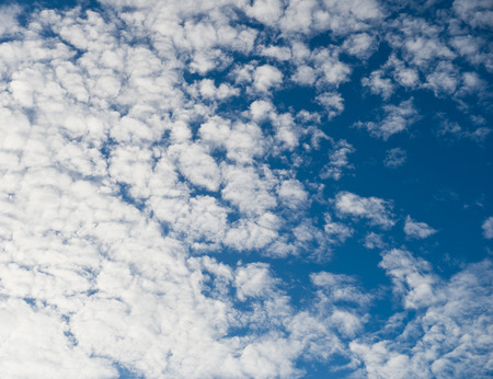 White clouds in the blue sky.の写真素材