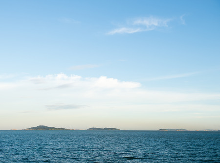 Blue sea and sky for background.の写真素材