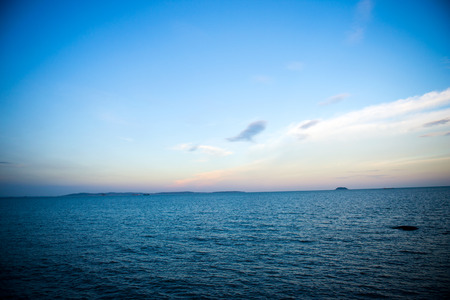 Blue sea and sky for background.の写真素材