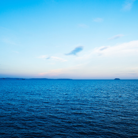 Blue sea and sky for background.の写真素材