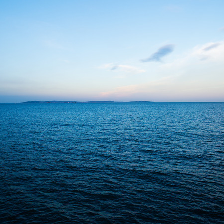 Blue sea and sky for background.の写真素材