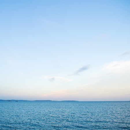 Blue sea and sky for background.の写真素材