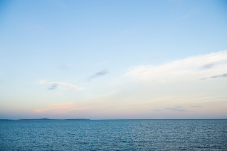 Blue sea and sky for background.の写真素材