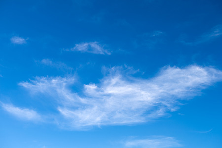 White clouds in the blue sky.の写真素材