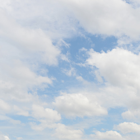 White clouds in the blue sky.の写真素材