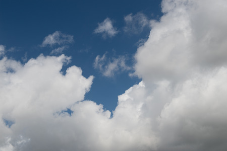 White clouds in the blue sky.の写真素材