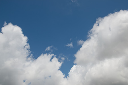 White clouds in the blue sky.の写真素材