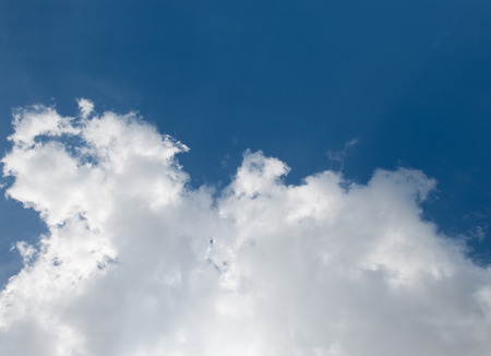 White clouds in the blue sky.の写真素材