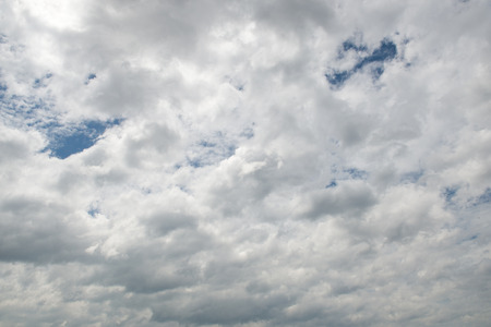 White clouds in the blue sky.の写真素材