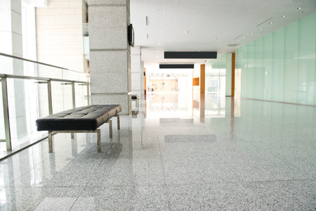 modern corridor in office centre.のeditorial素材