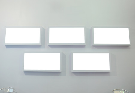 modern interior with frame on the wall.の写真素材