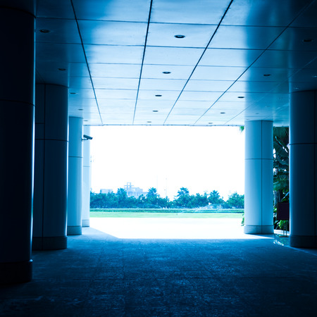 modern corridor in office centre.の写真素材