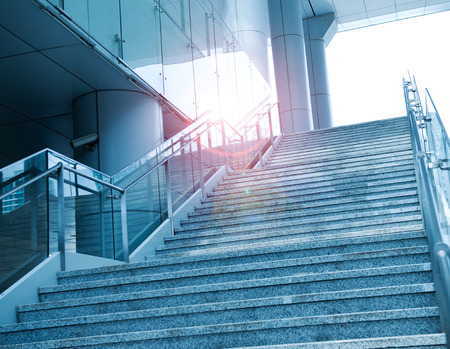 luxury stairs of modern  building.の写真素材