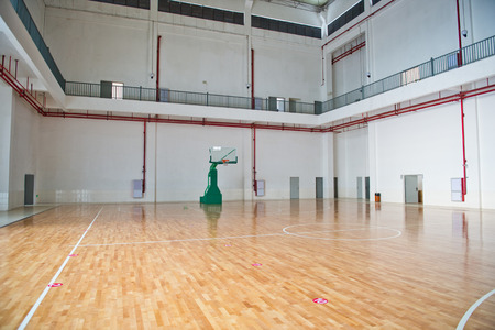 basketball court, school gym indoor.のeditorial素材