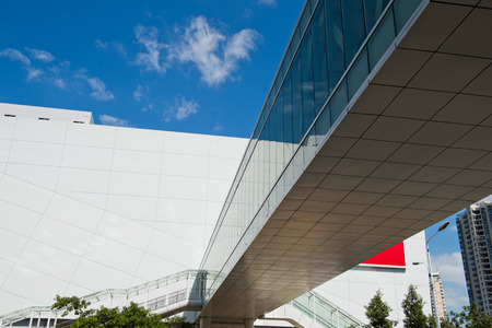 Glass stairs to the large business conference center.のeditorial素材