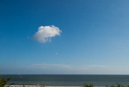 Ocean view and blue sky in sunny day.の写真素材