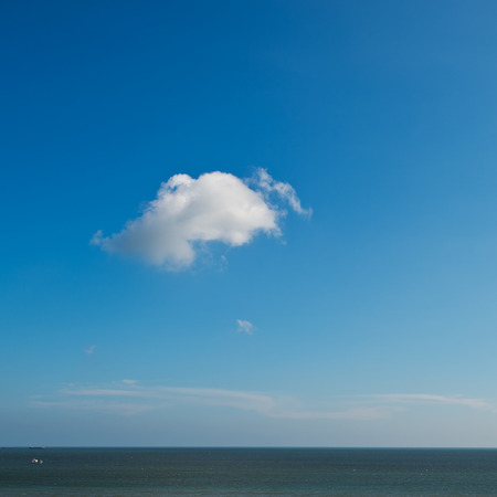 Ocean view and blue sky in sunny day.の写真素材