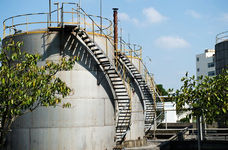 oil refinery in a factory.のeditorial素材