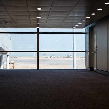 empty hall in the modern office building.の写真素材