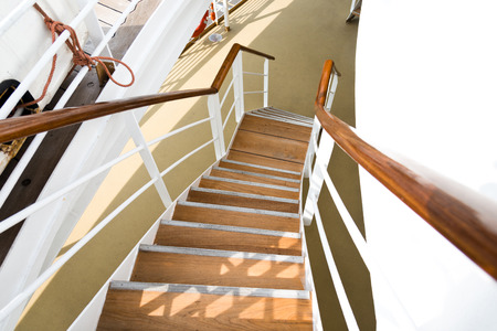 Staircase in a big cruise ship.の写真素材