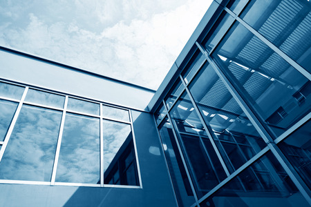 Group of glass windows on modern building.の写真素材