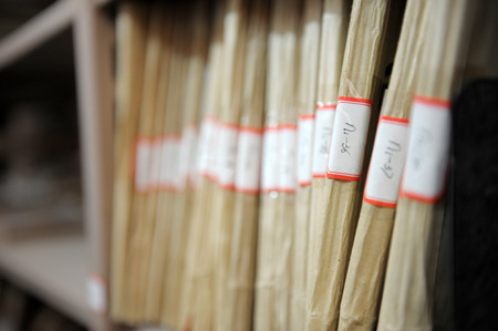 old library with many old books.のeditorial素材