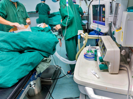 surgeons are operating in a hospitalのeditorial素材