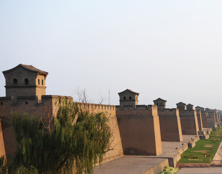 The city wall of Pingyao, china.のeditorial素材