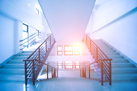 Modern stairs in a buildingのeditorial素材