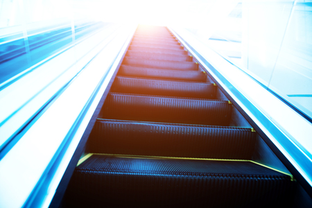 escalator in new modern building.の写真素材