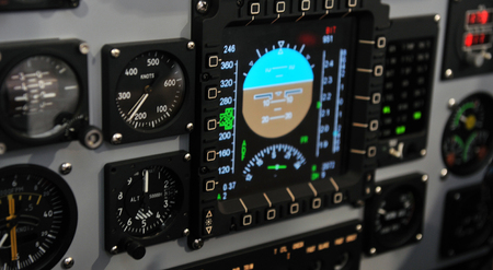 Internal of Cockpit - Aircraft Registrationのeditorial素材