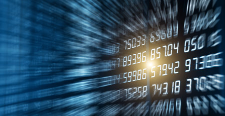 Display view of stock market quotes in Chinaの写真素材