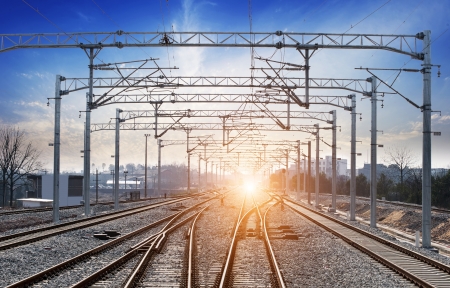 The way forward railwayの写真素材