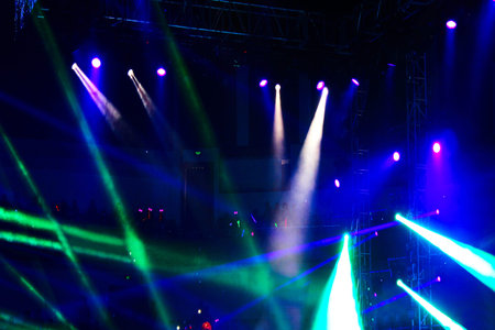 Stage Spotlight with Laser rays