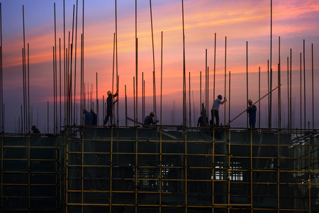 construction siteの写真素材