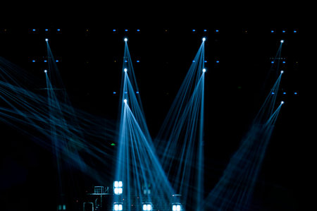Stage Spotlight with Laser rays