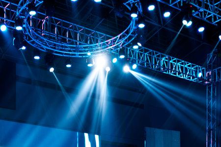 Stage Spotlight with Laser rays