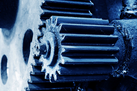 ery old gear, factory waste machines.の写真素材