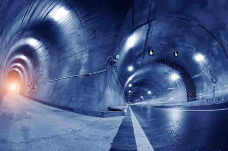 Abstract car in the tunnel trajectoryの写真素材
