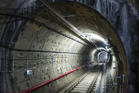 subway tunnelsの写真素材