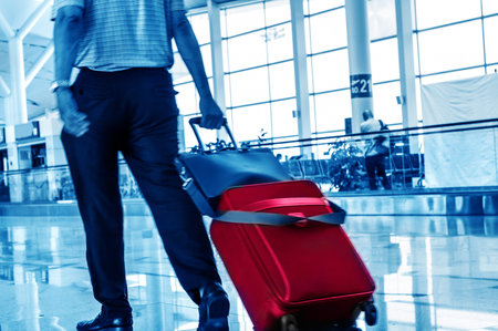 passenger in the shanghai pudong airport.interior of the airportの写真素材