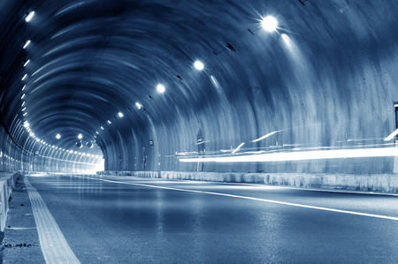 Abstract car in the tunnel trajectoryの写真素材