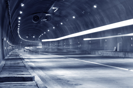 Abstract car in the tunnel trajectoryの写真素材