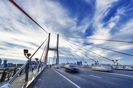 modern bridgeの写真素材