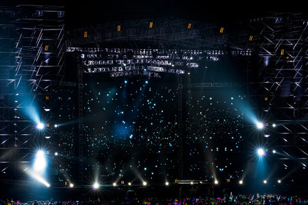Stage Spotlight with Laser rays