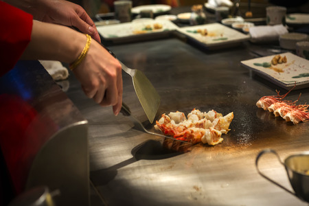 roasting teppanyakiの写真素材