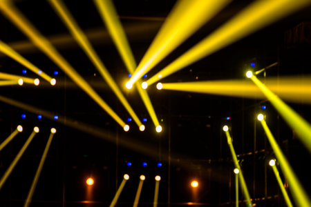 Stage Spotlight with Laser rays