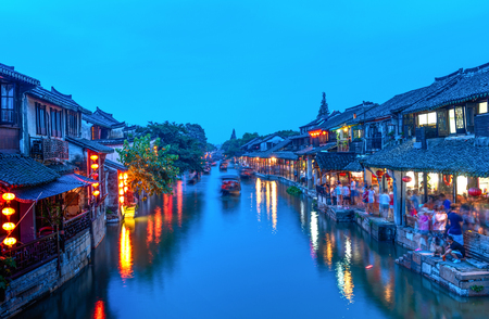 Xi tang ancient townの写真素材